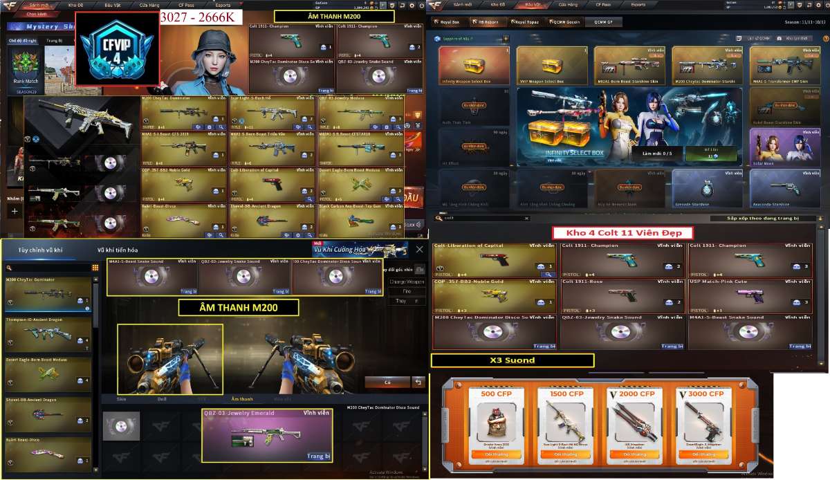 shop acc cf uy tin gia re